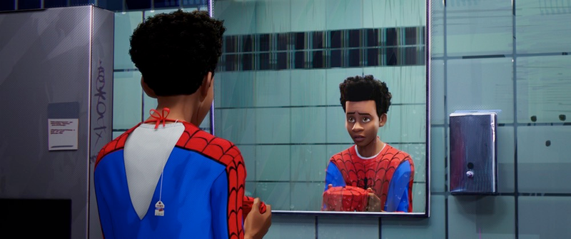 Miles Morales (Shameik Moore) in Spider-Man: Into the Spider-Verse.